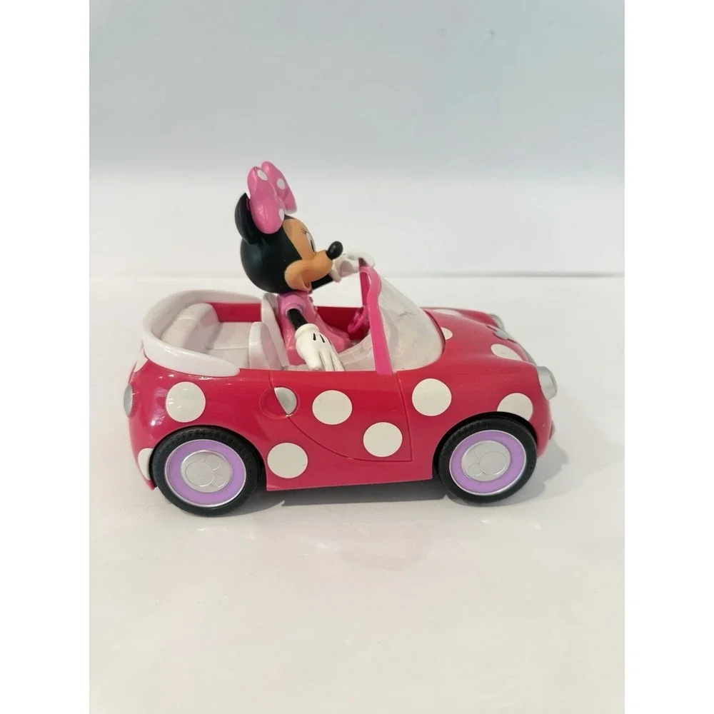 Minnie's Roadster Pink Polka Dot Plastic Convertible Car Toy Model 84761 Kids